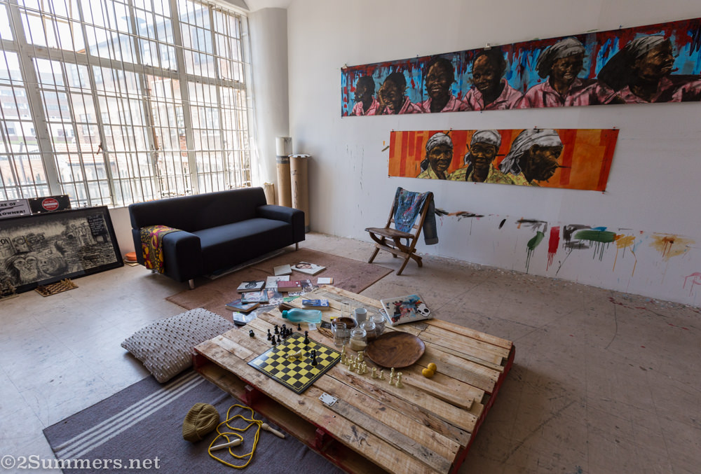 Sizwe Kushu Khoza studio at August House
