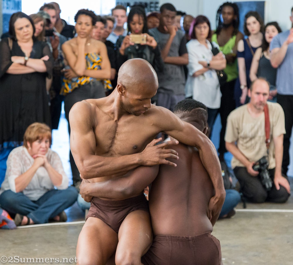 Dance performance by Oscar Buthelezi of Moving Into Dance