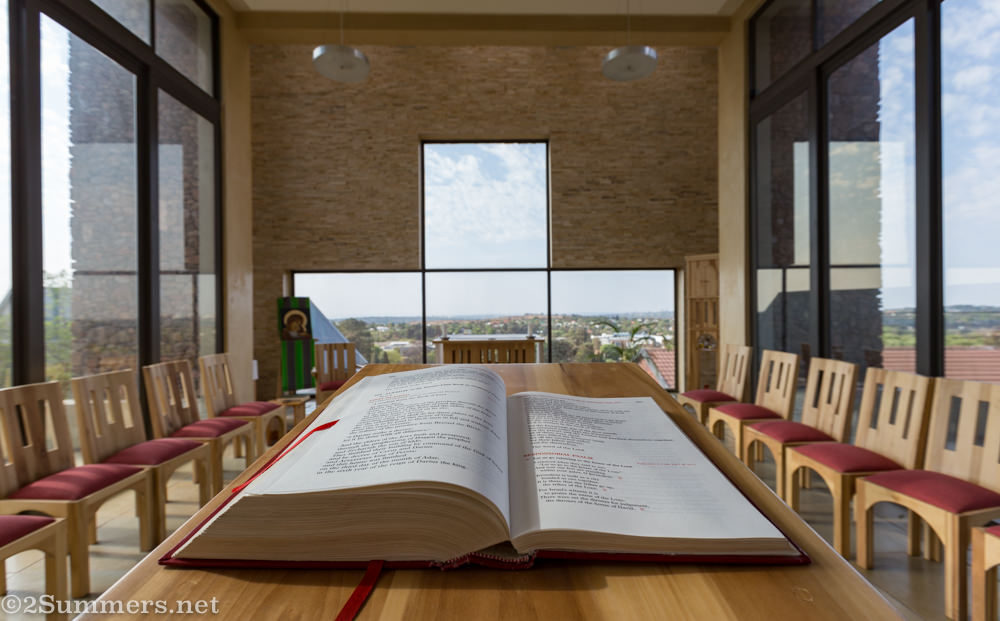 Inside the the Jesuit Institute chapel