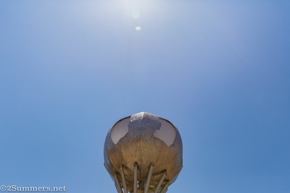 Zuma sculpture at the Site of Arrest