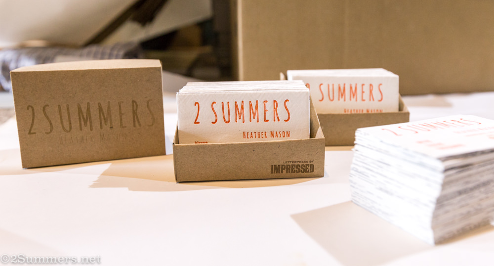 Finished 2Summers business cards