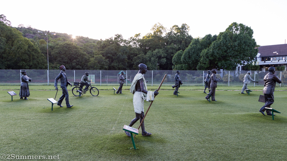 Gandhi and others at the Long March to Freedom