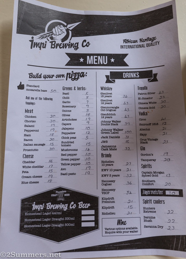 Impi menu