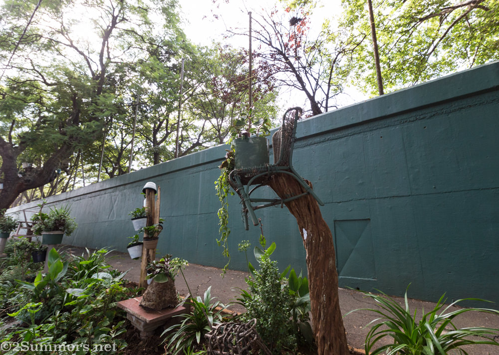 Decorations in the 3rd Avenue garden