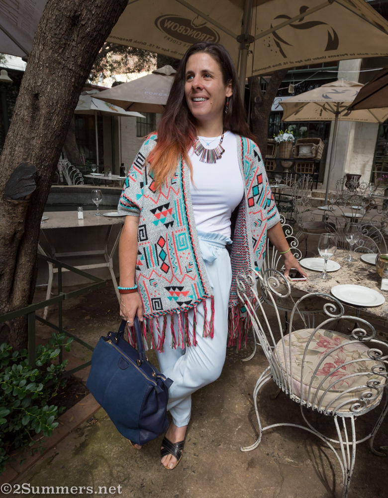 Heather wearing Dr. Pachanga