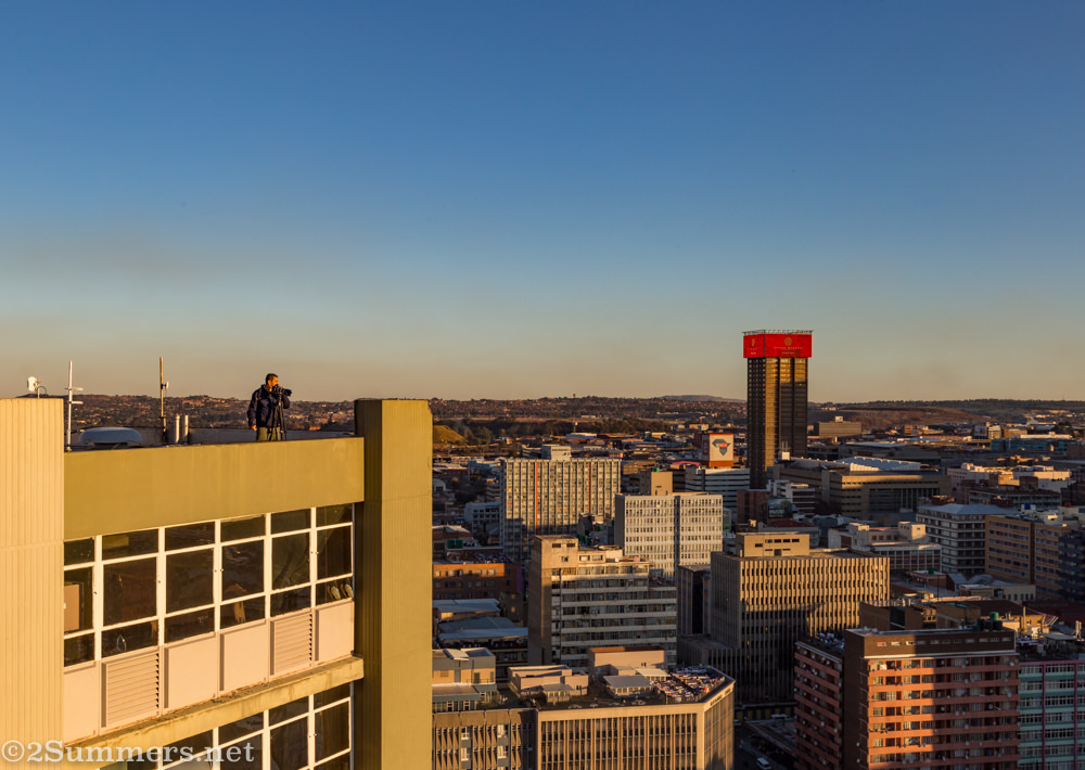 On the roof at 120 End Street