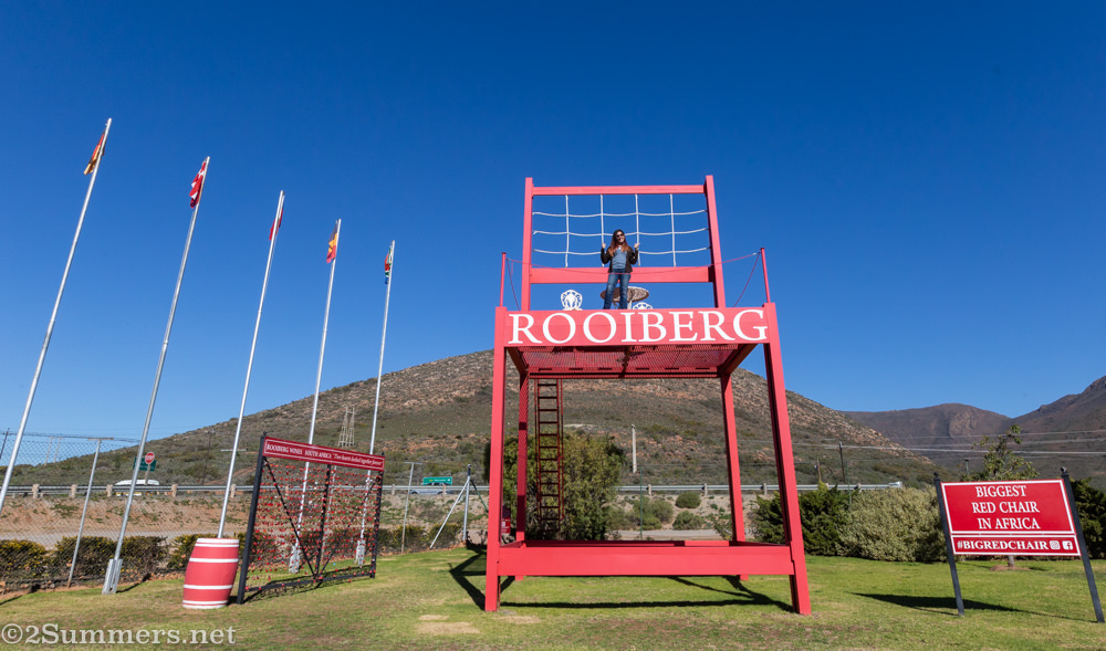 Biggest Red Chair in Africa at Rooiberg Winery