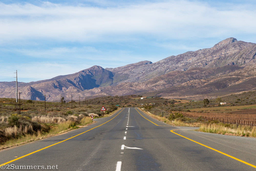 The road on Route 62 in South Africa