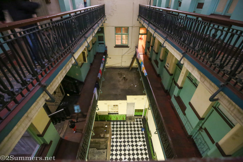 Looking down from the second floor of Somerset House, 2015