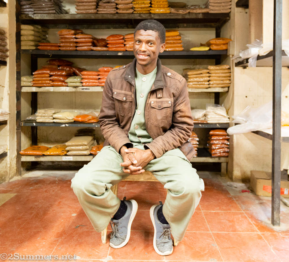 Shalav, a customer at Mallies Spice Works