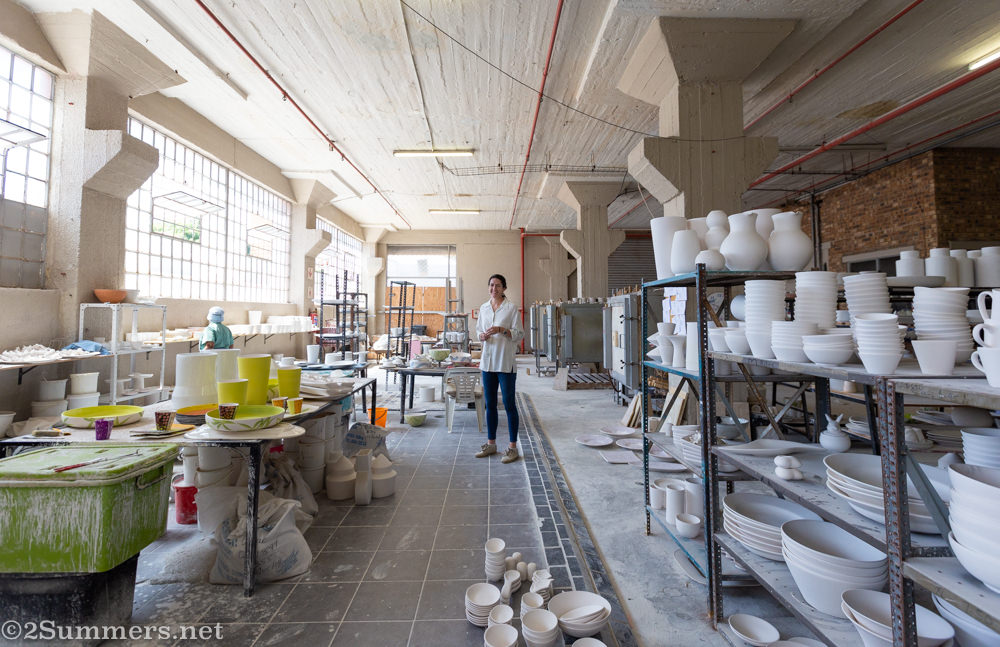 Julia in her ceramics studio