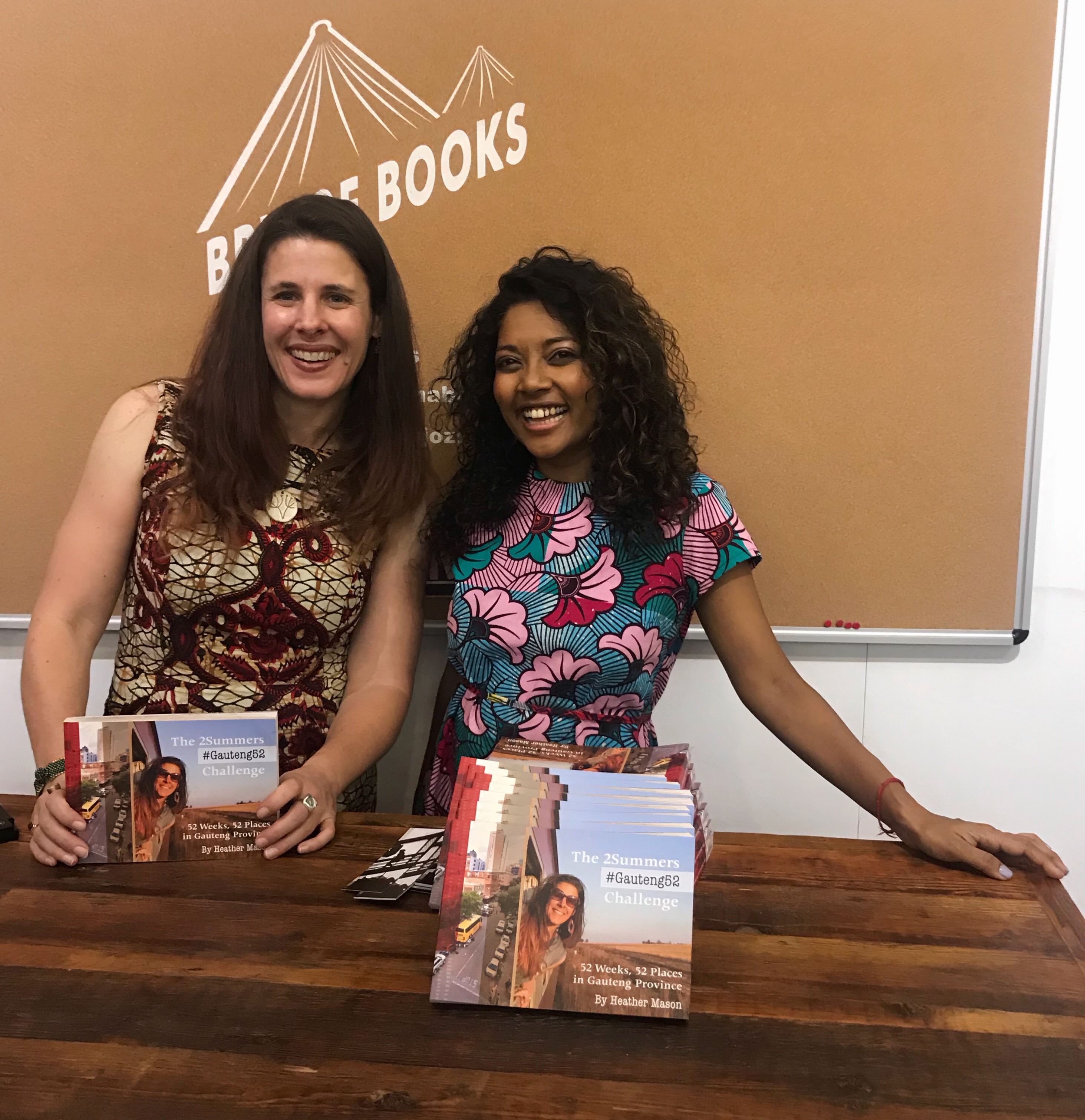 Heather and Meruschka at Bridge Books