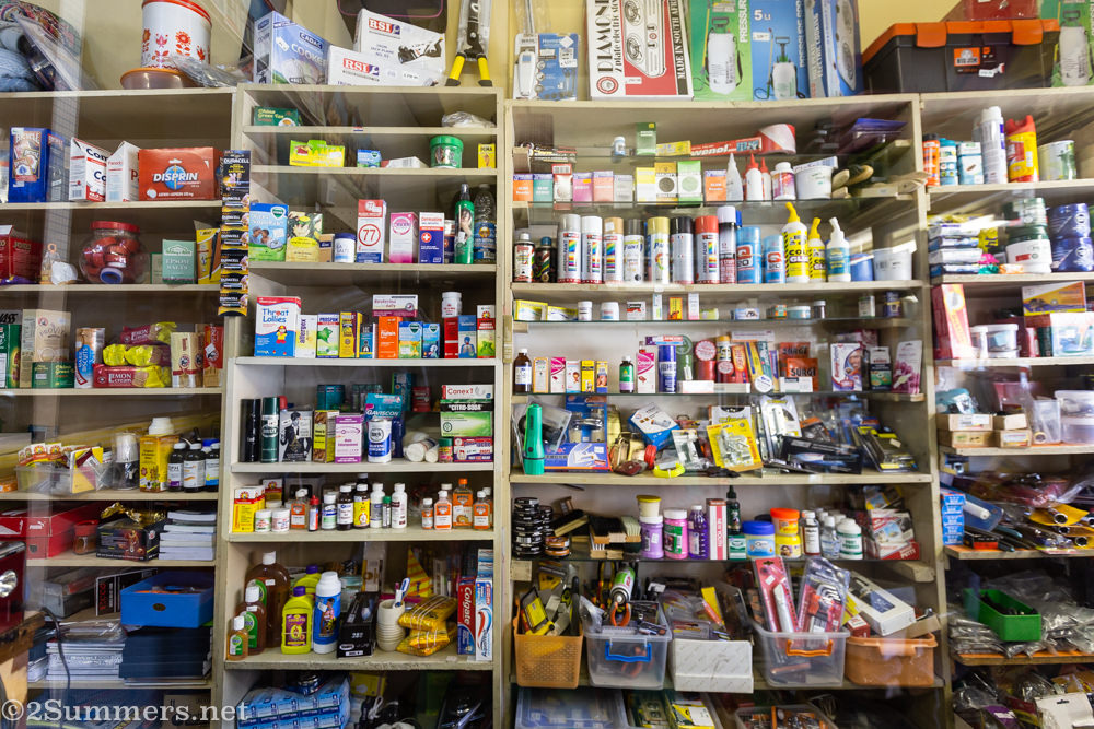 Shop wall in Langwan Cleaners