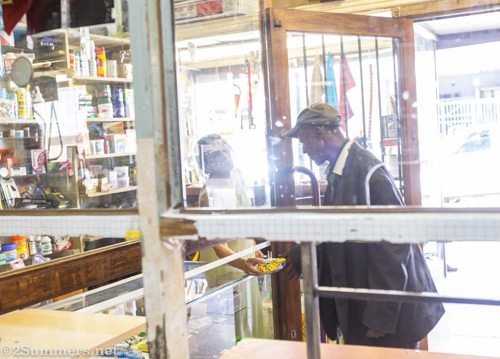 Buying chips in Langwan Cleaners