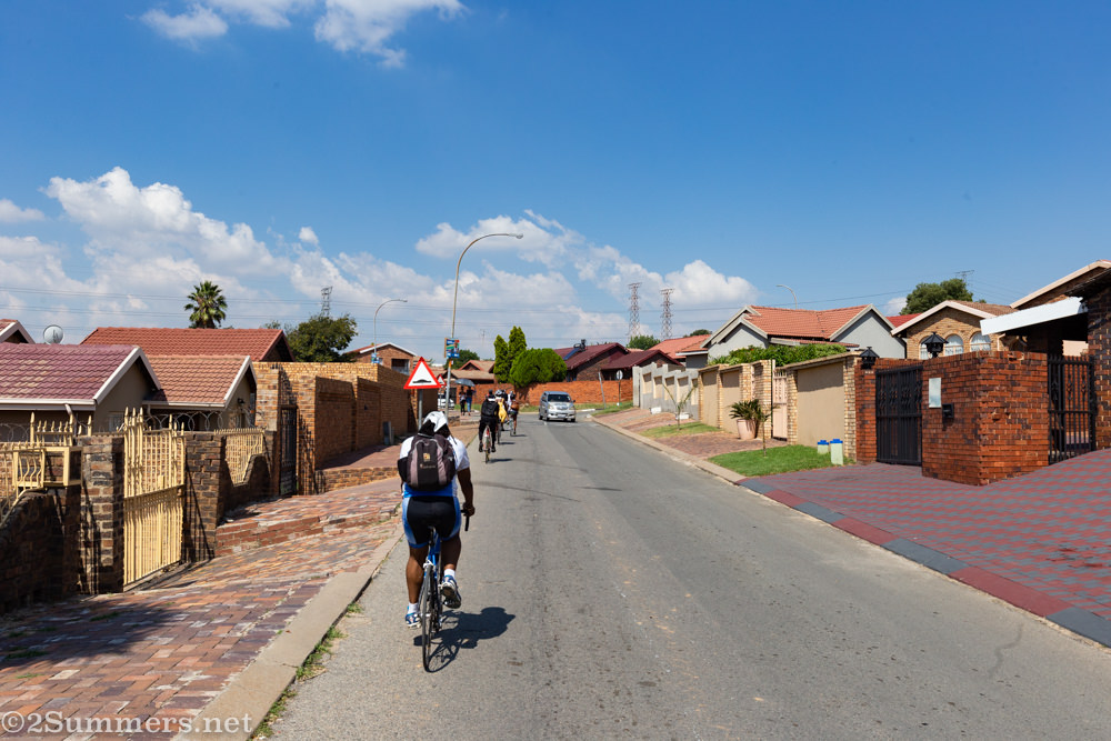 Riding through Alexandra’s East Bank.