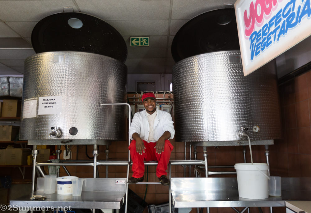 Milk tanks at Pilaros