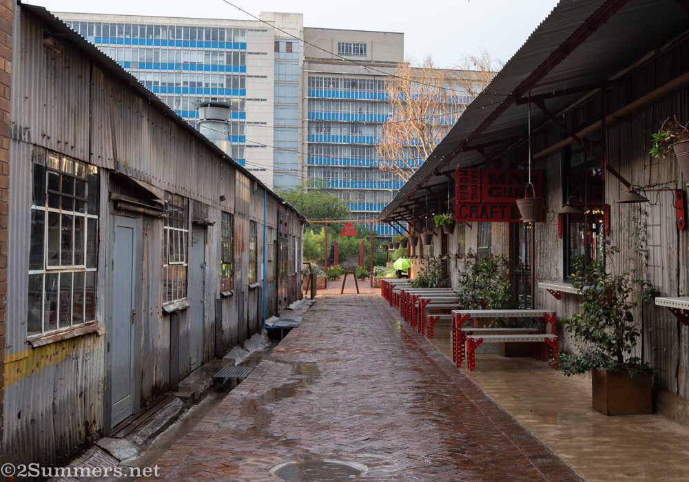 Alleyway at 1 Fox where the Little Fox cocktail Bar is.