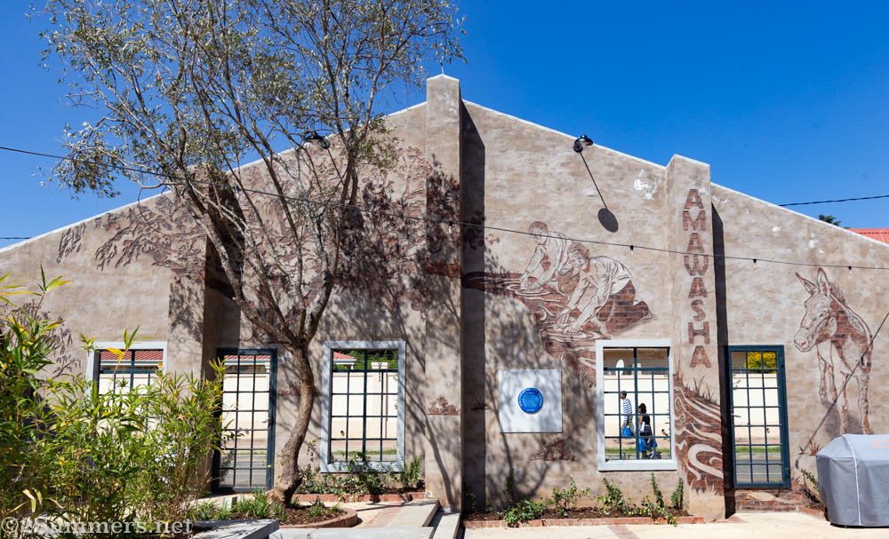 Restored wall at Rand Steam Laundries shopping centre