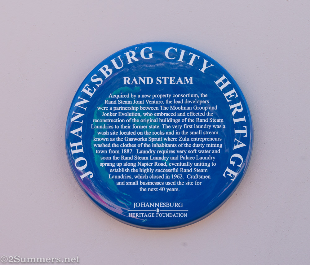 Rand steam blue heritage plaque