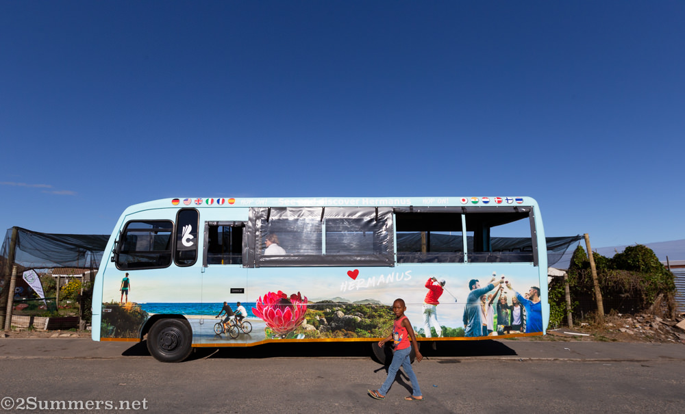 The Hermanus sightseeing bus.