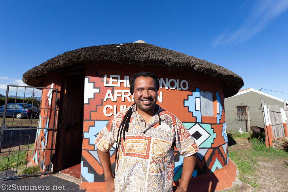 William Ntebe of the Zwelihle Youth Cafe outside Hermanus