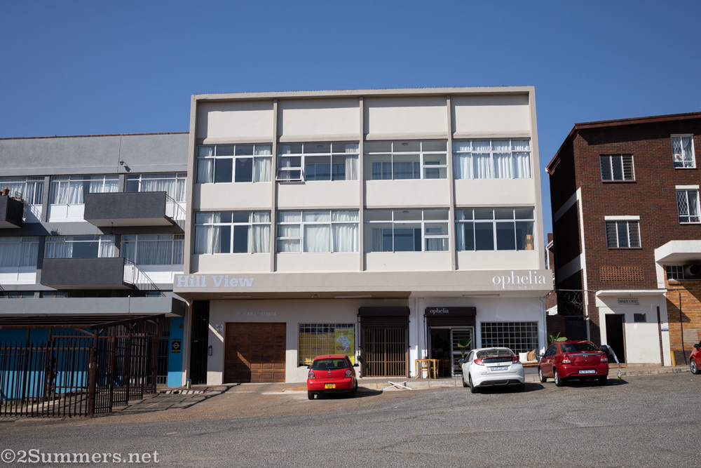 Outside Ophelia Cafe in Emmarentia.