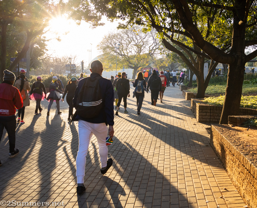 Walking through Wits University during Walk the Talk