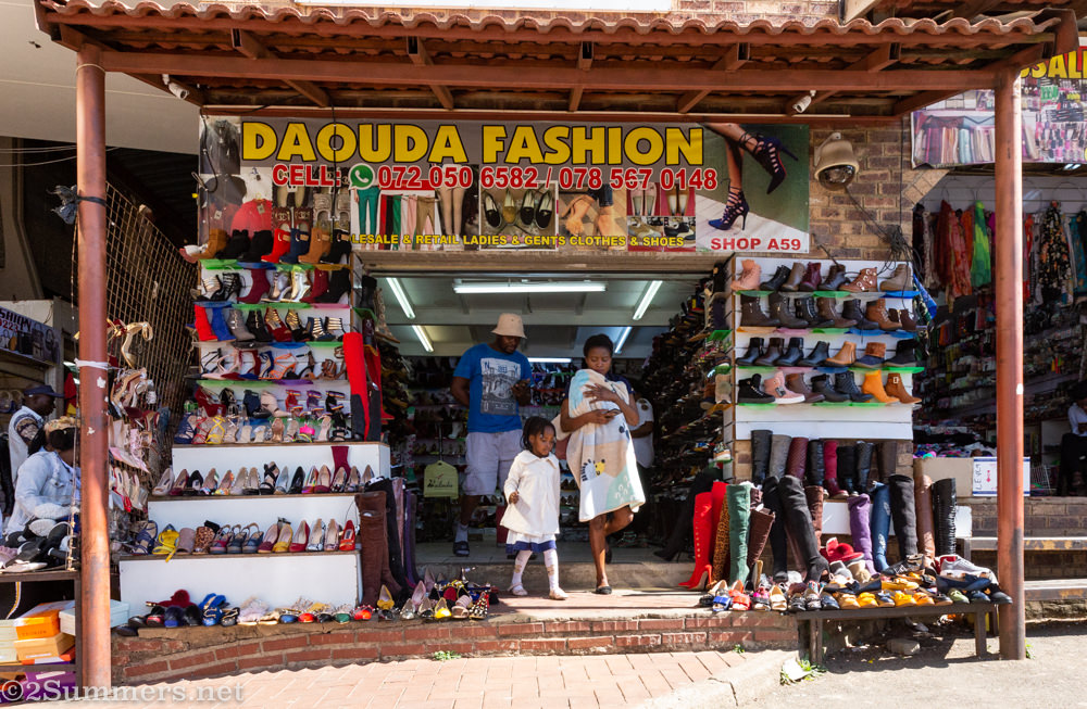Daouda Fashions shop in China City, downtown Joburg, visited during the JoburgPlaces “Of Origins and Migration” tour