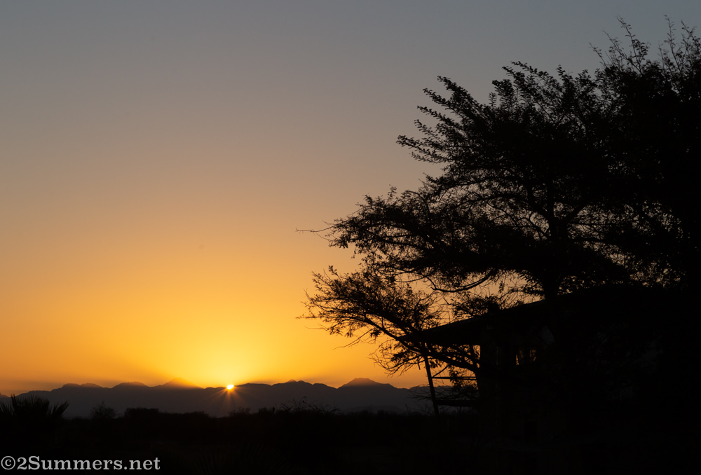 Sunset at De Zeekoe in Oudtshoorn