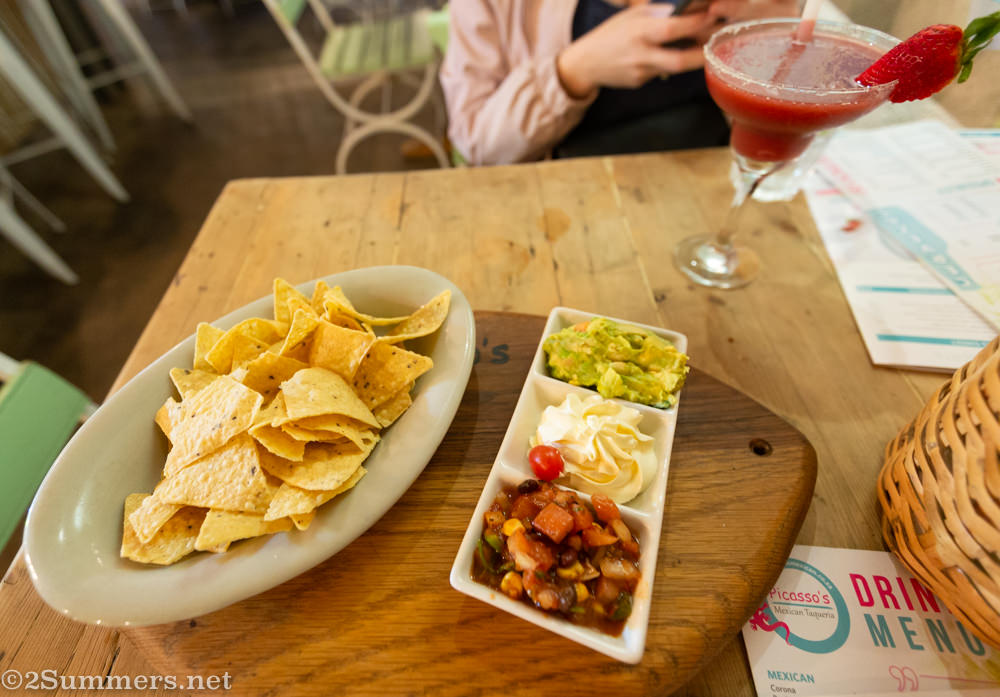Chips and dip from Picasso’s, a Tex-Mex restaurant in White River.