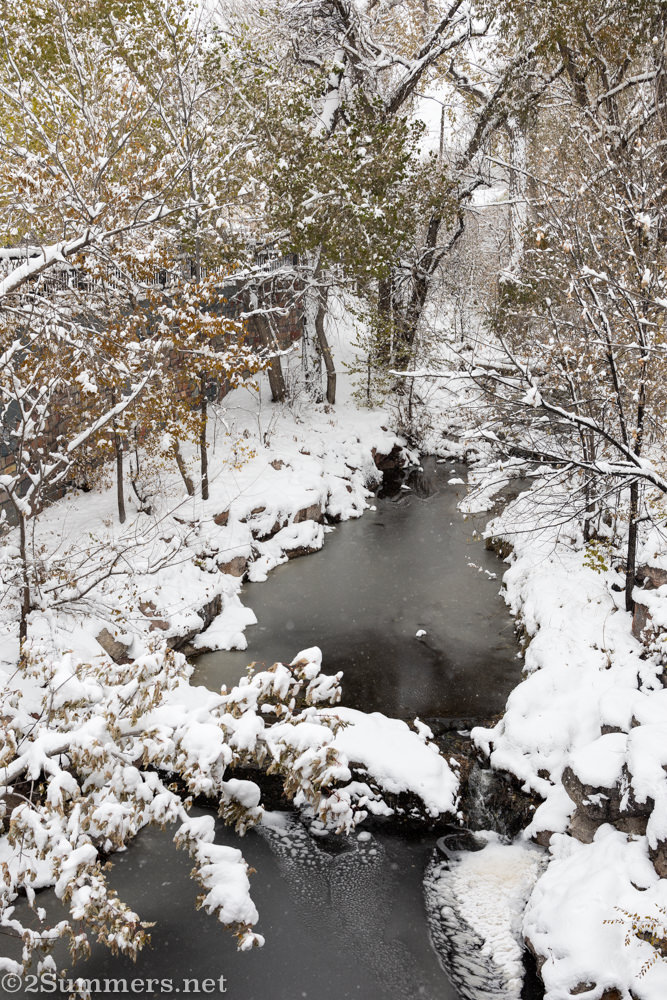 Snow and stream