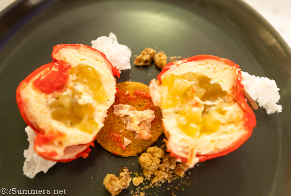 Inside the Big Apple dessert