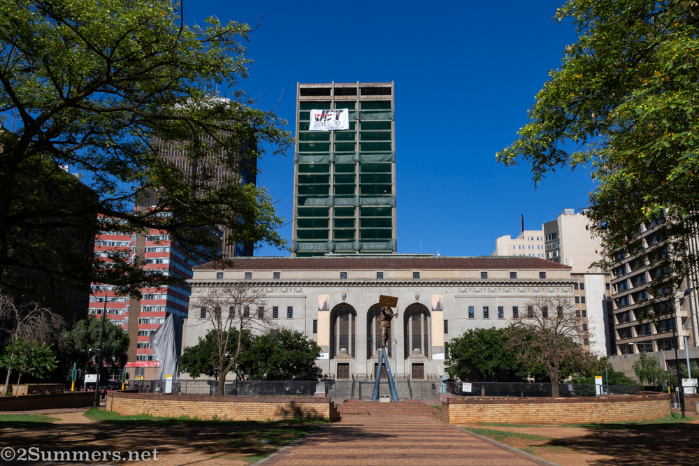 The Bank of Lisbon building behind the Joburg City Library