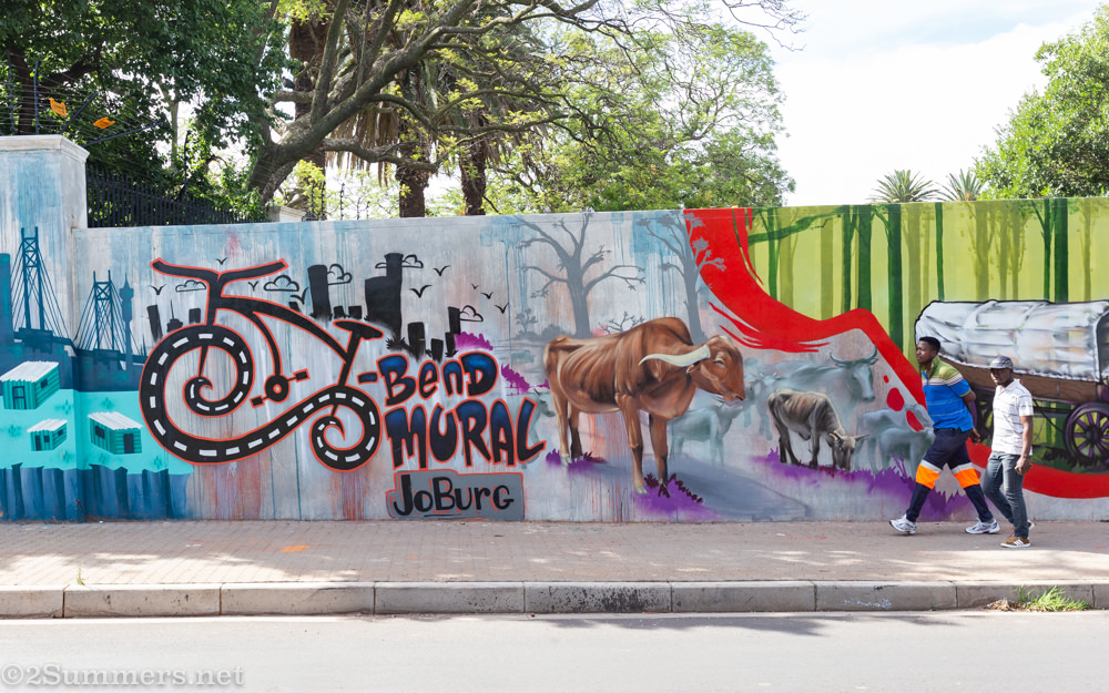 The start of the S-bend mural