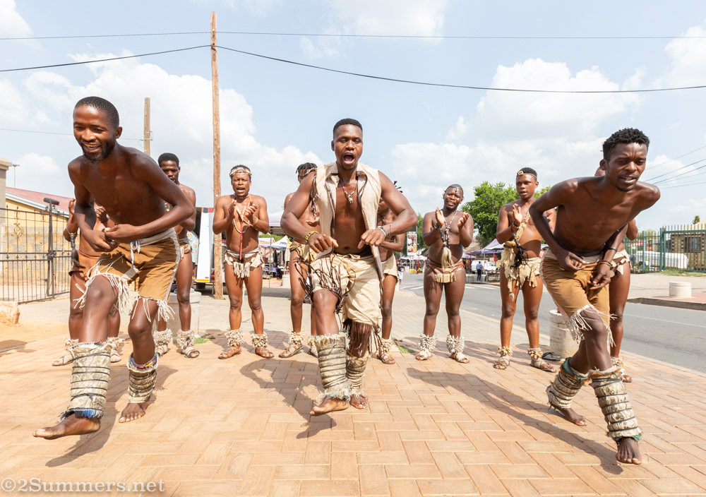 Tswana dancers on Vilakazi Street