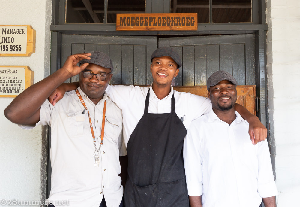 Male employees at the Val Hotel