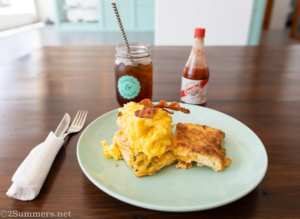 Biscuit sandwich from Sweet Tea and Chickadee