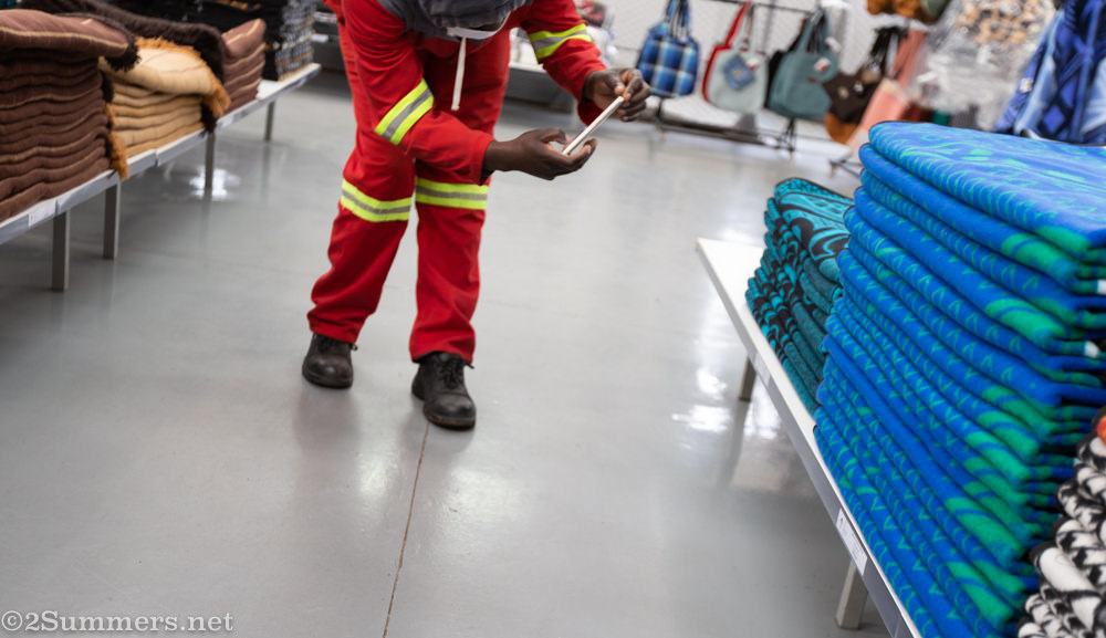 Photographing Basotho blankets
