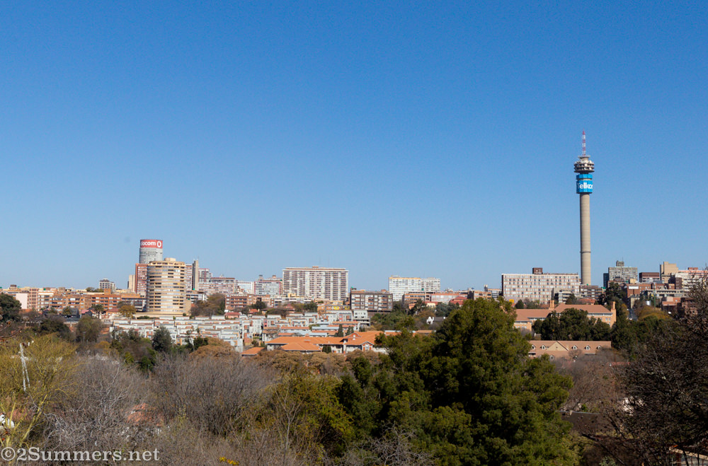 Joburg City as seen from the Wilds