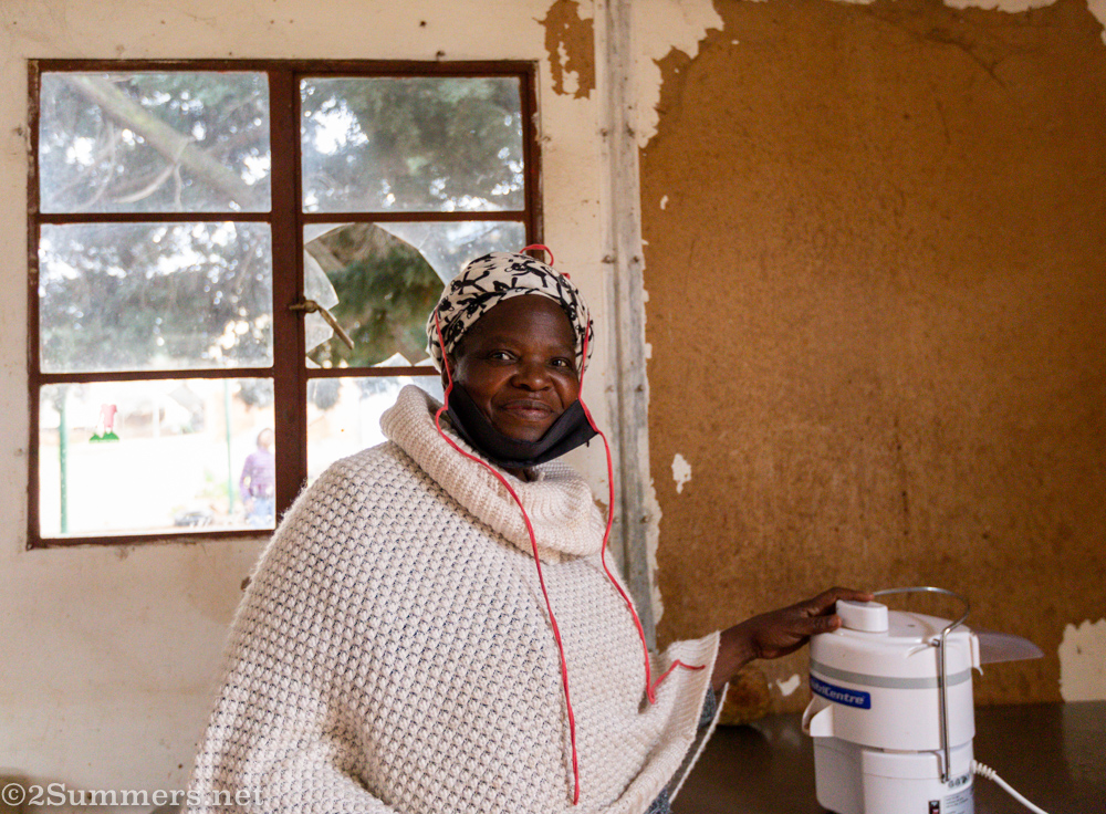 Mama Fifi and her juicer
