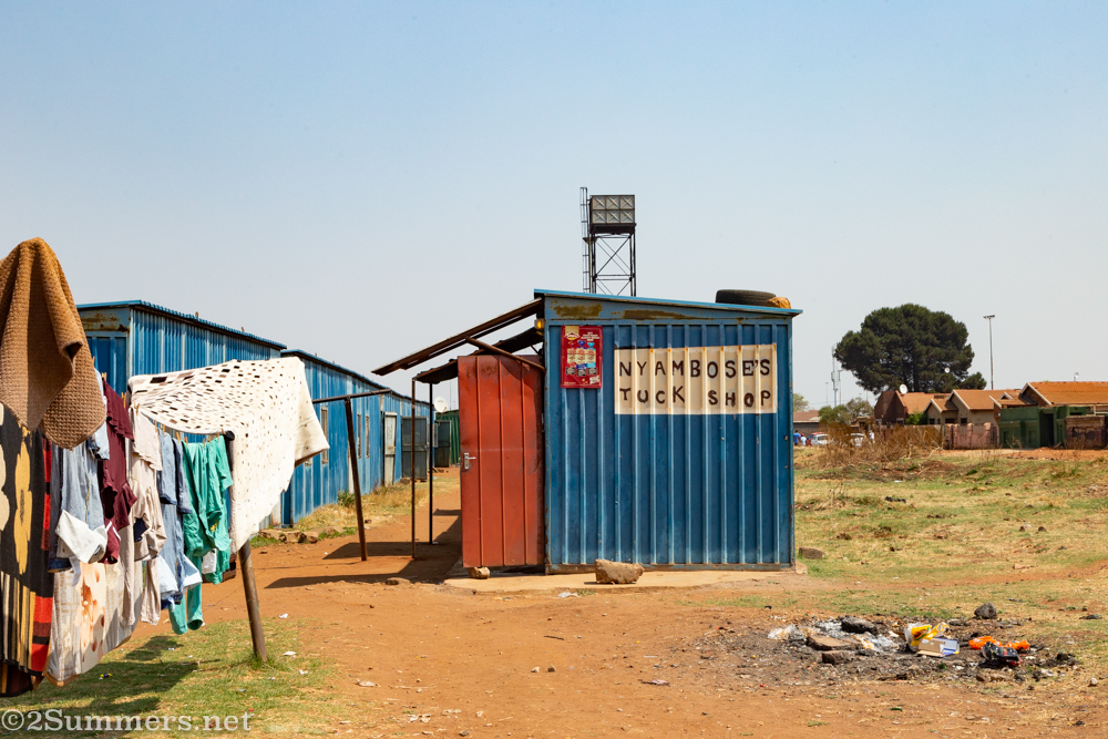 Spaza shop beside hostels in Katlehong