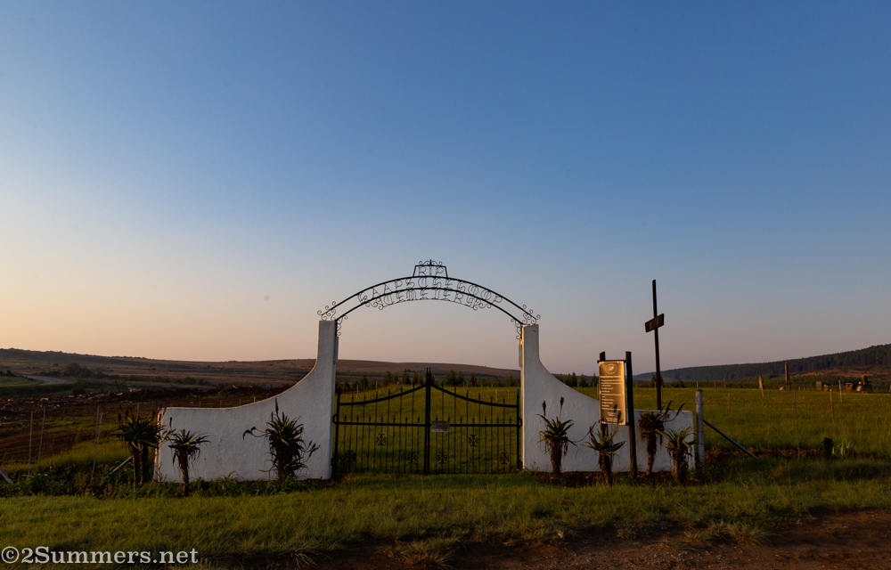 Entrance to the cemetery