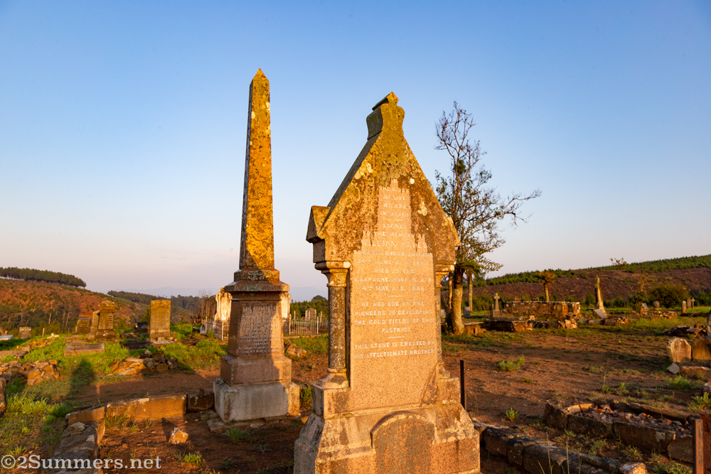 Oldest grave in the Kaapsehoop cemetery