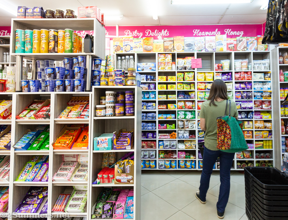 Ryan browses the shelves at Yummy Mayfair