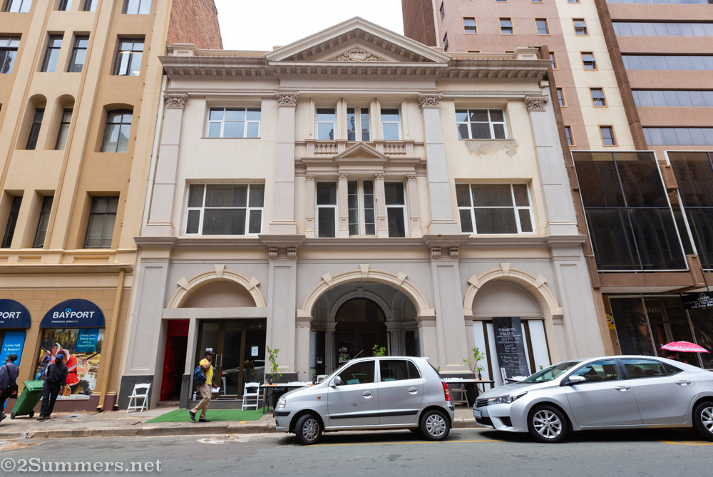 Heather’s car at Thunderwalker in downtown Joburg