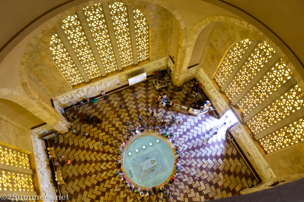 Looking down from the top of the
Voortrekker Monument