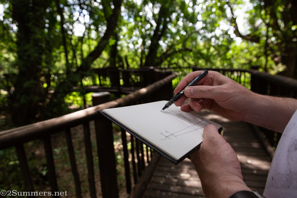 Thorsten sketching some more