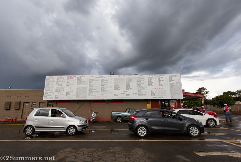 Cars at the roadhouse