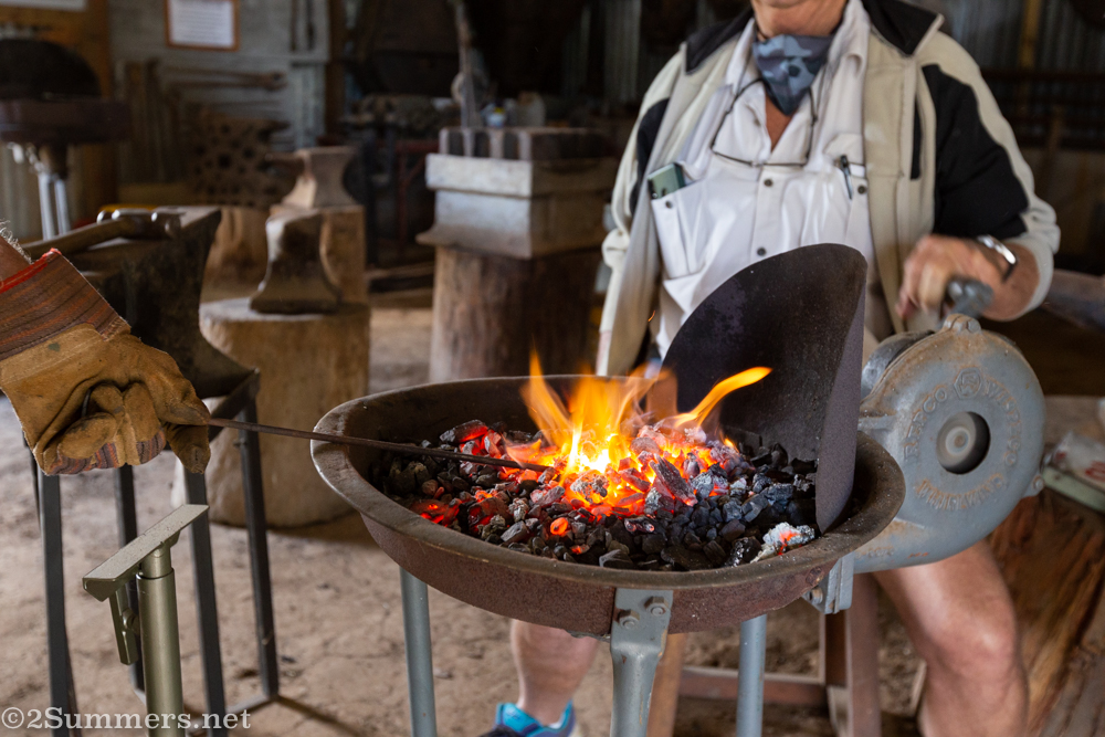 Blacksmith working