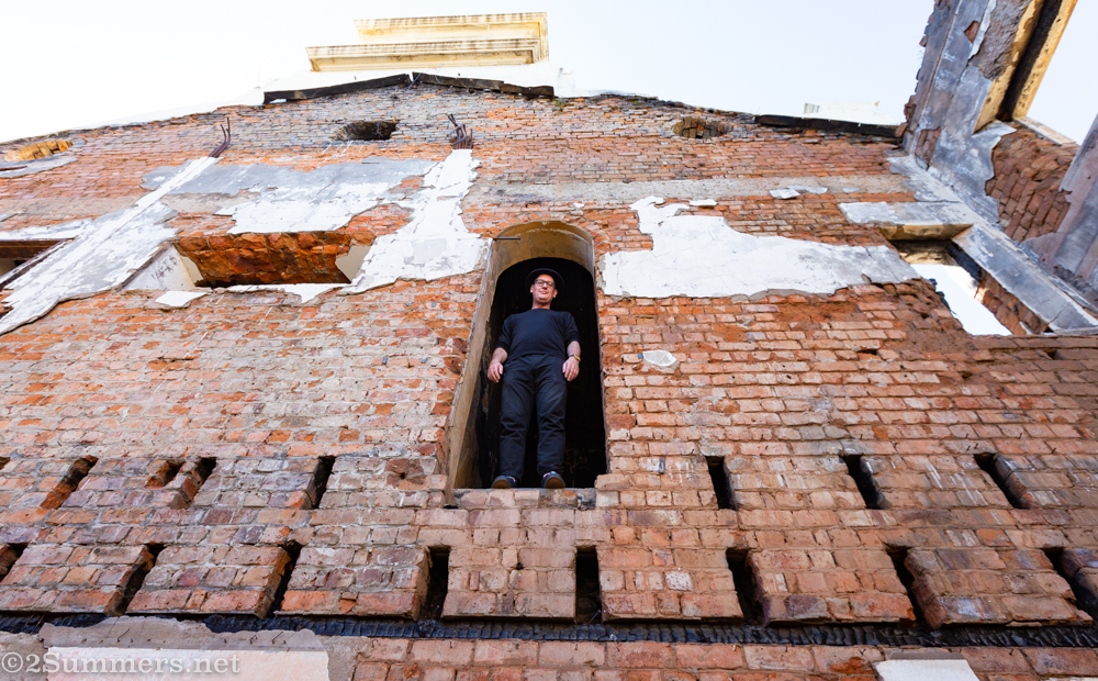 Thorsten in the Town Hall facade